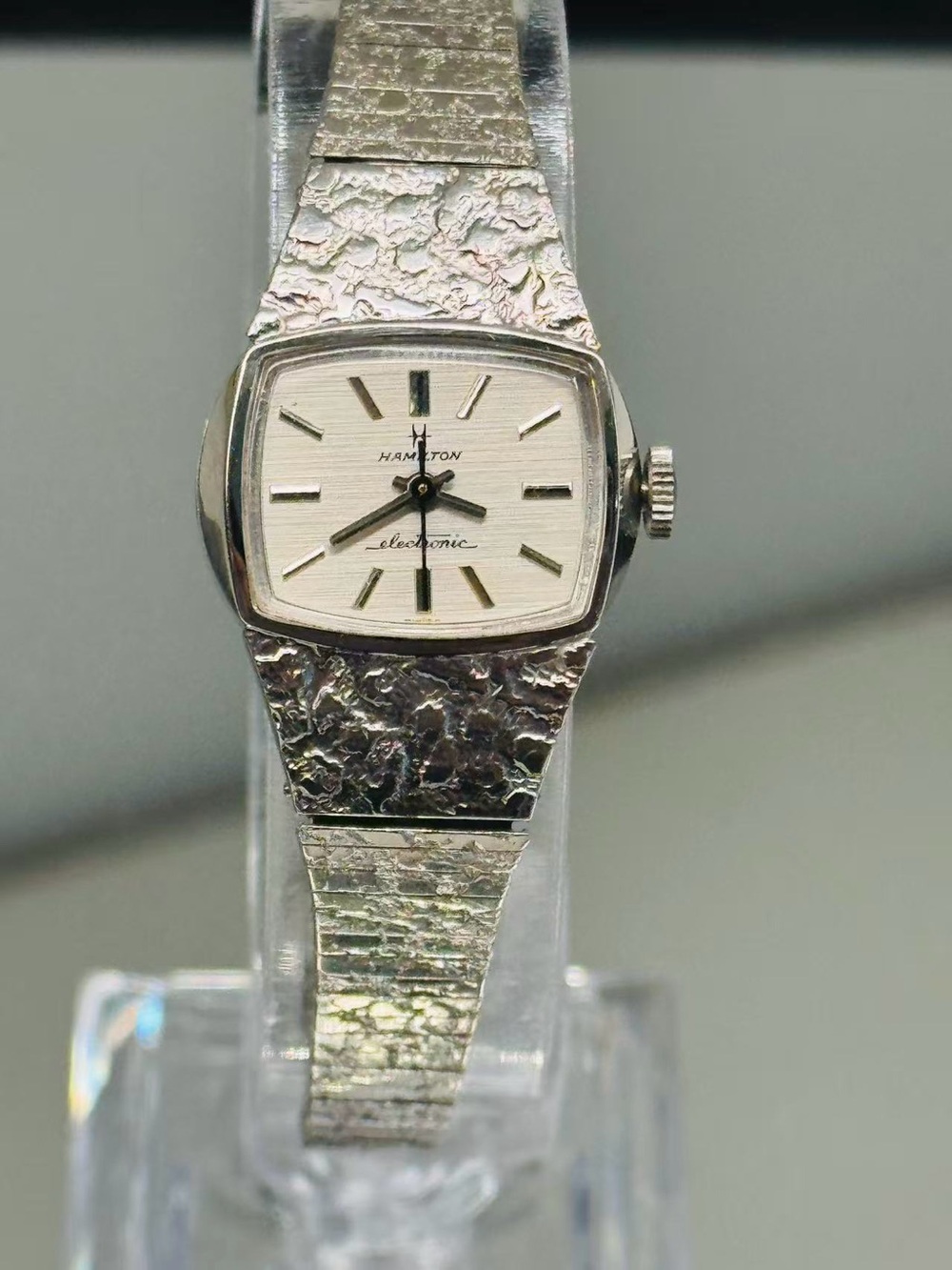 Vintage Hamilton Electronic Ladies 19mm Watch 10K RGP  New Battery Running - Picture 4 of 11
